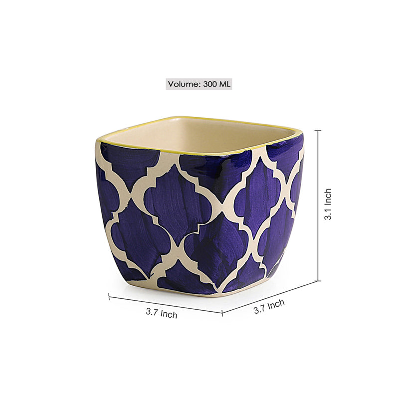 Moroccan Dream Handpainted Planter - Set Of Two media 6