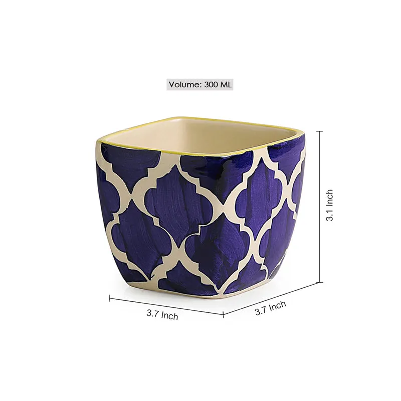 Moroccan Dream Handpainted Planter - Set Of Two media 6