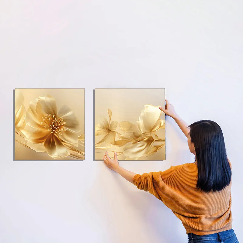 Celestial Petal Canvas Wall Art - Set Of Two media 6
