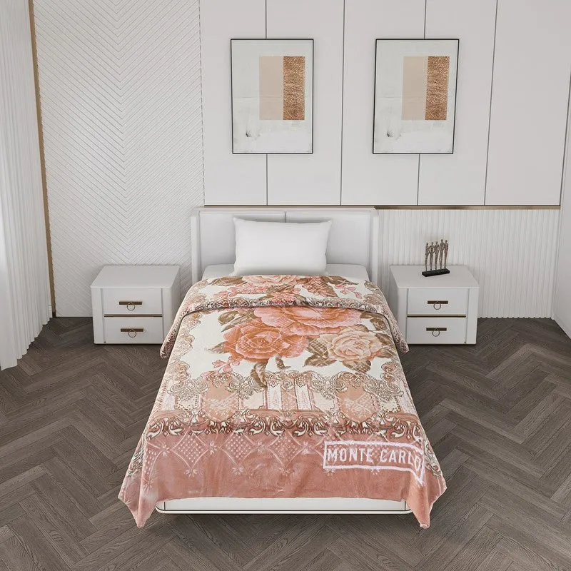 Monte Carlo Blush Blossom Blanket (Peach) - 1000 GSM media 3
