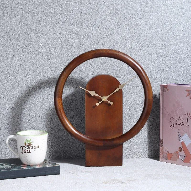Hover Wall Clock - Brown media 1