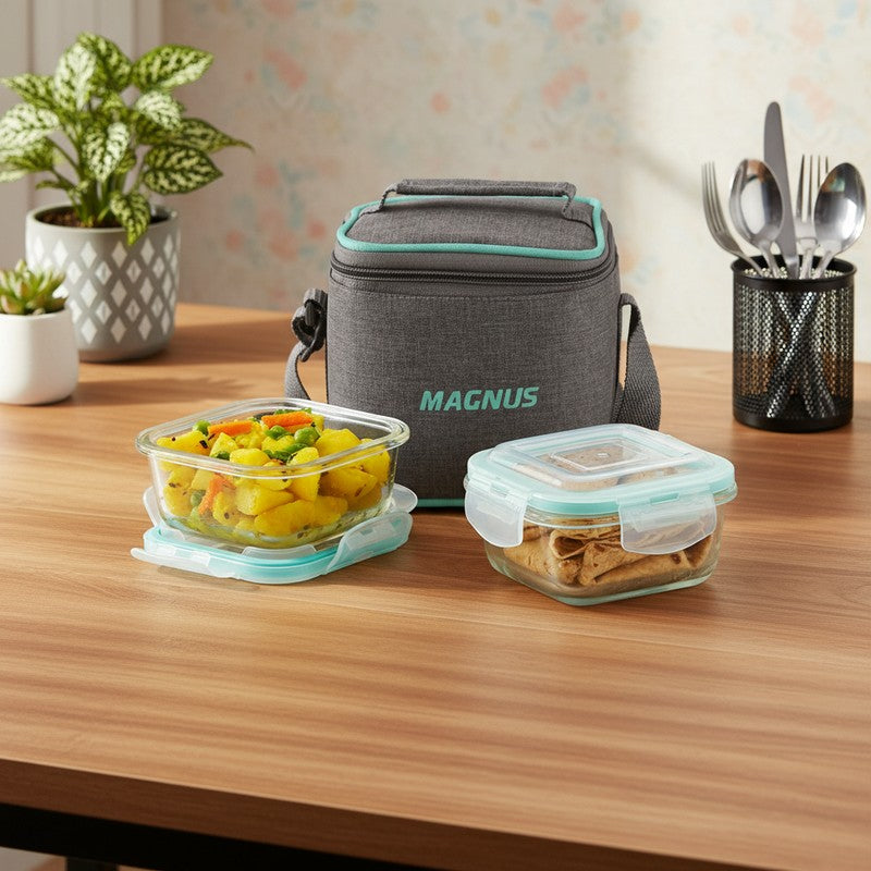 Foodix Handy Lunch Box with Lunch Bag - Three Piece Set