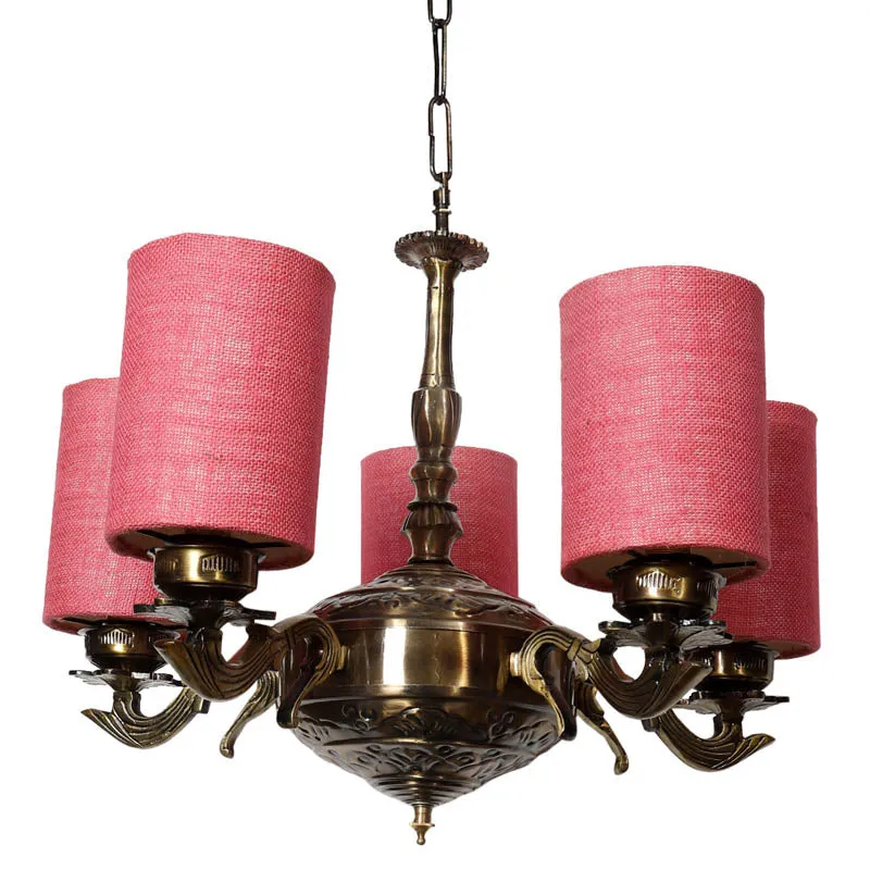 Glanzle Cylindrical Golden Antique Ceiling Lamp media 4