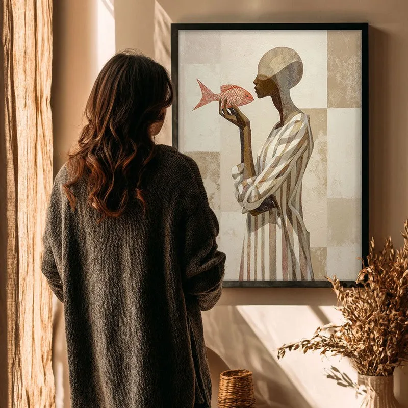 Stylized Canvas Wall Painting - Black Frame media 4