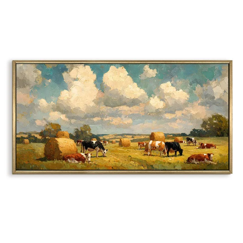 Grazeland Canvas Wall Painting With Frame media 3
