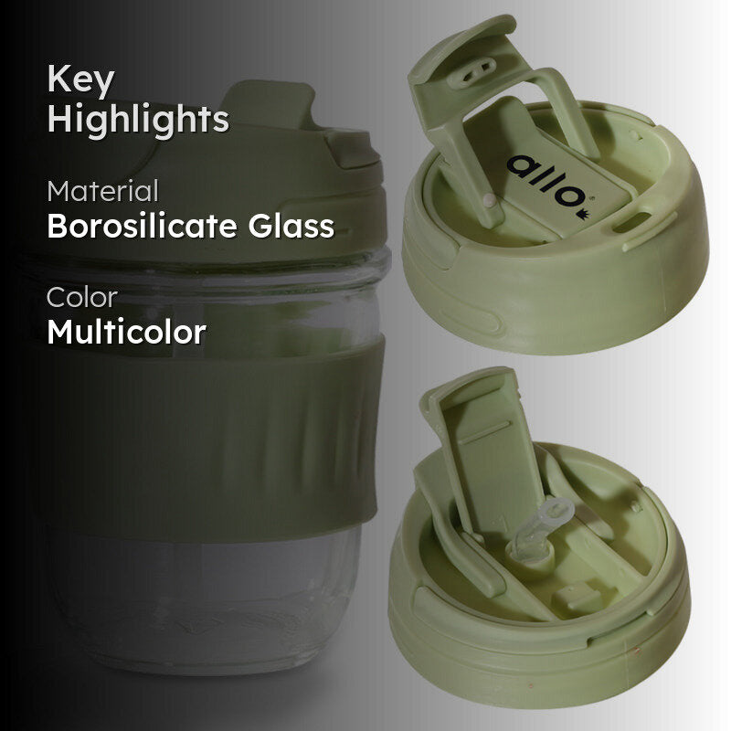 Lazo Glass Sipper - Light Green image 2