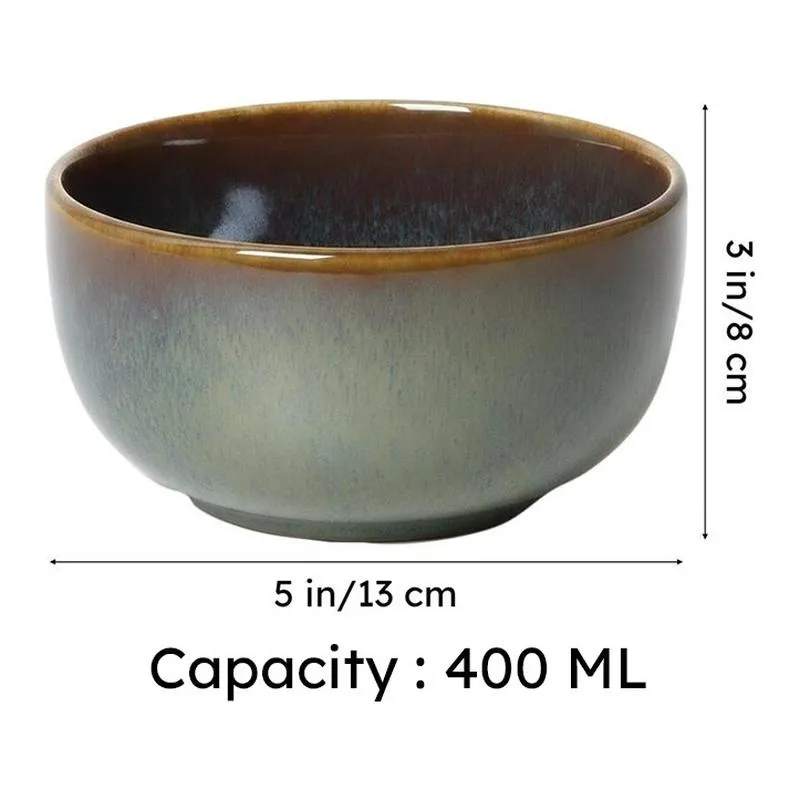 ServeEase Snack Bowl (Olive Green,400 mL Each) - Set Of Two media 6