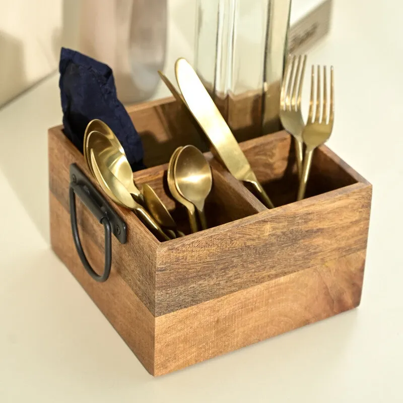 Katcha Wooden Cutlery Holder media 4
