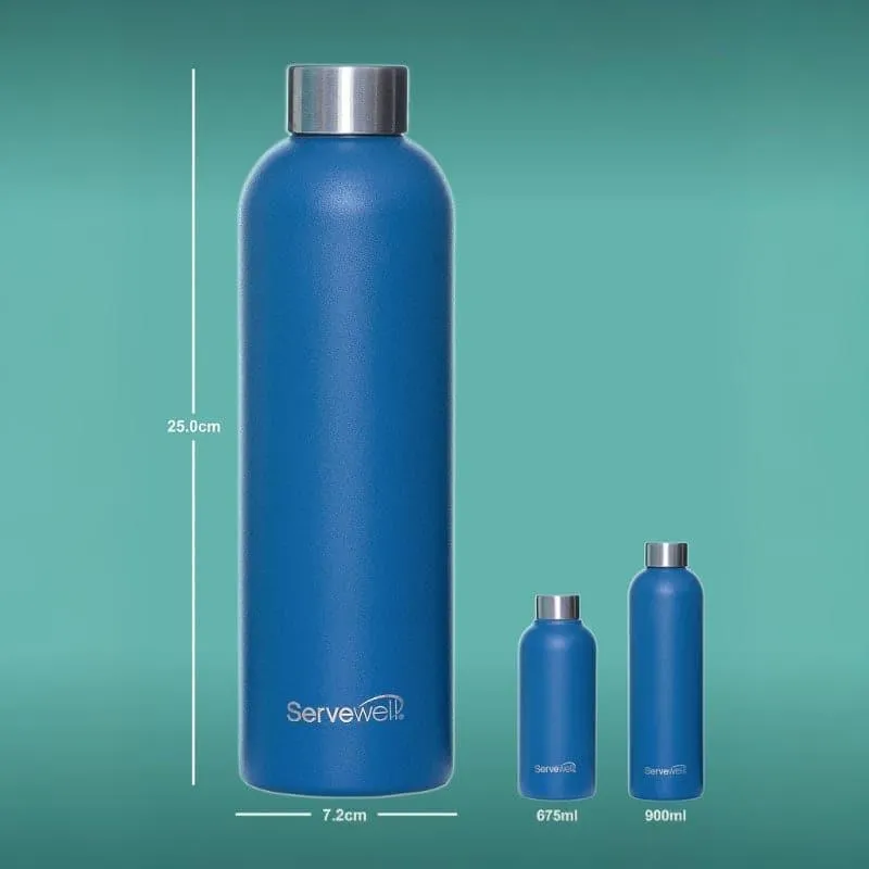 Steel Elegance Elixir Bottle (900 mL) - Imperial Blue media 5