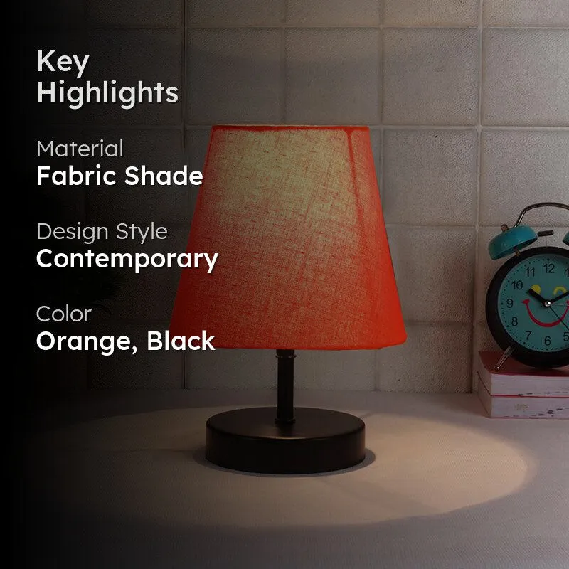 Otravo Fabric Table Lamp - Orange,Black media 2