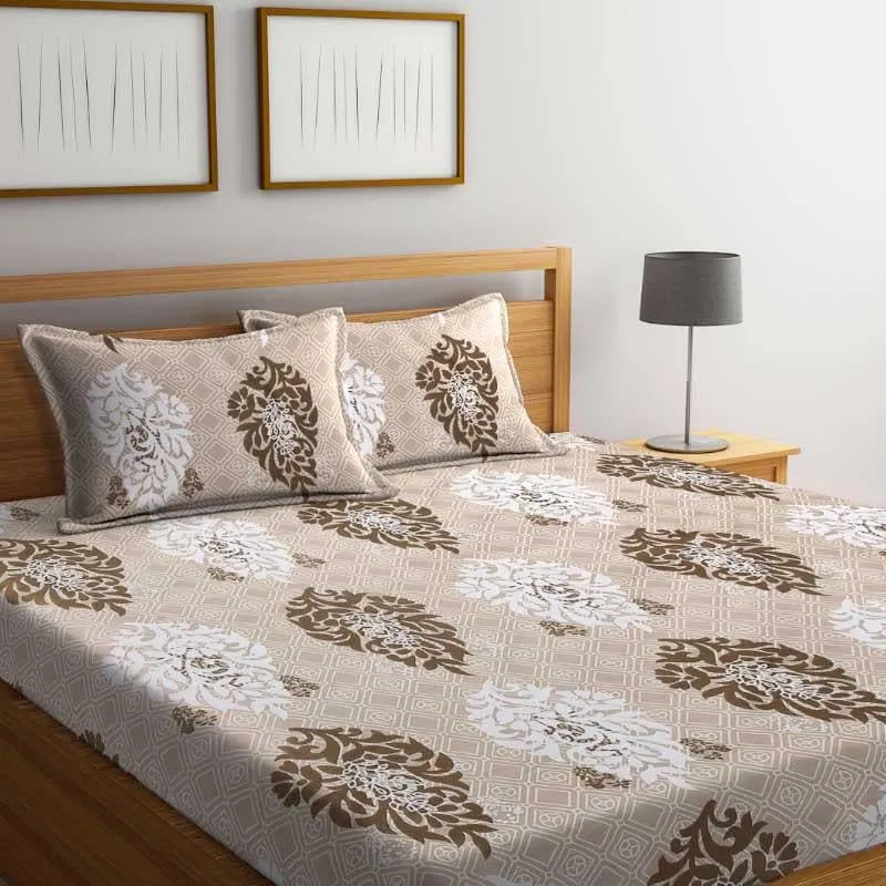Damyanti Printed Microfiber Bedsheet - 130 GSM media 1