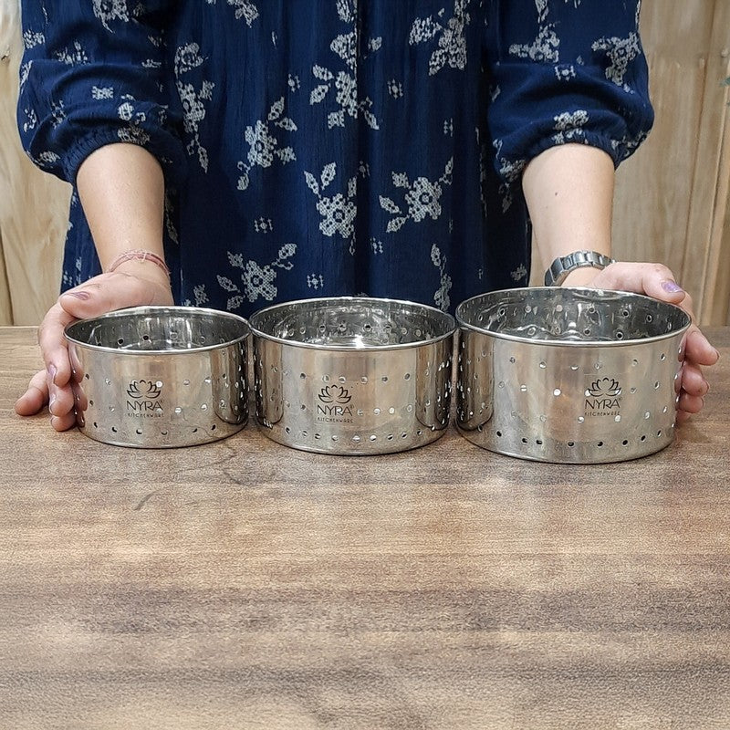 Hive Silver Stainless Steel Containers - Set Of Three media 8