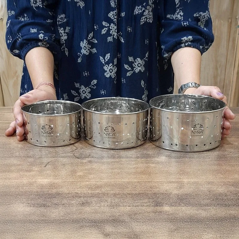 Hive Silver Stainless Steel Containers - Set Of Three media 8