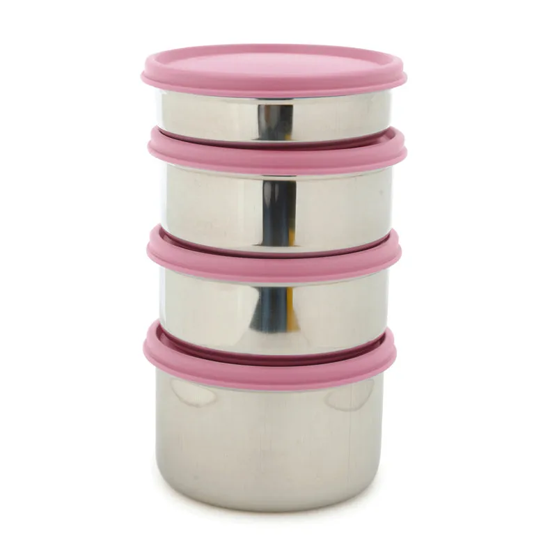 Darian Pink Lunch Box (500 ml/350 ml/200 ML) - Five Piece Set media 5