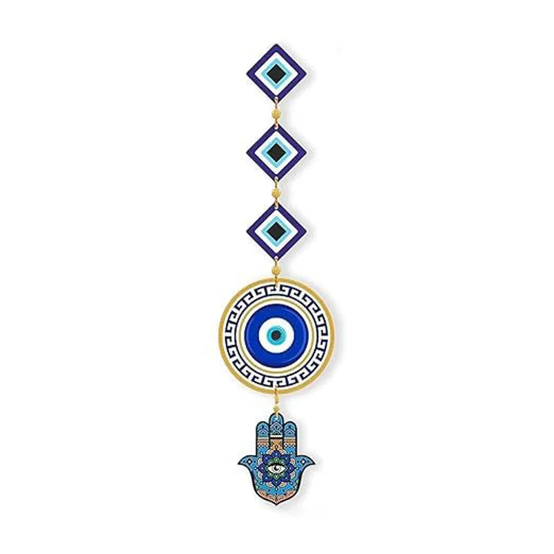 Triple Nazar Polyester & MDF Wall Hanging media 4