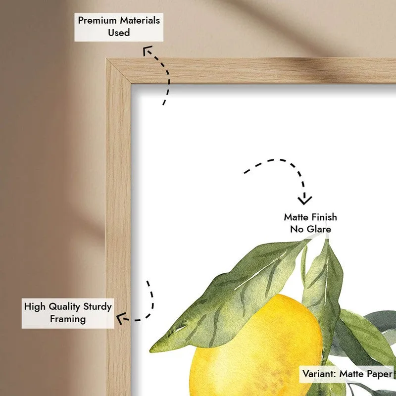 Yelllow Zest Archival Canvas Wall Art - Brown media 8