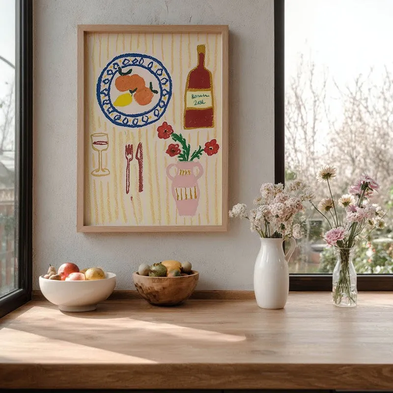 MorningDining Archival Canvas Wall Art - Brown media 6