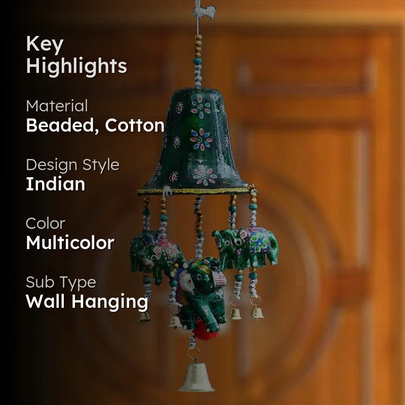 Indie Elephant & Bells Windchimes media 2