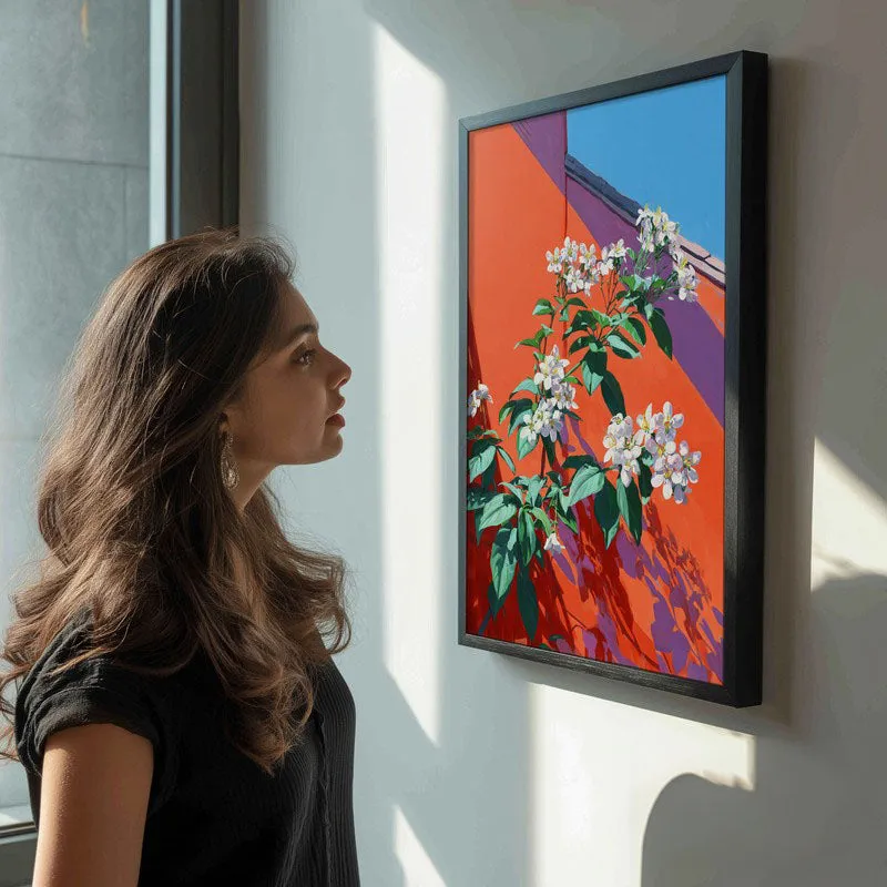 Petal Prism Canvas Wall Painting - Black Frame media 5