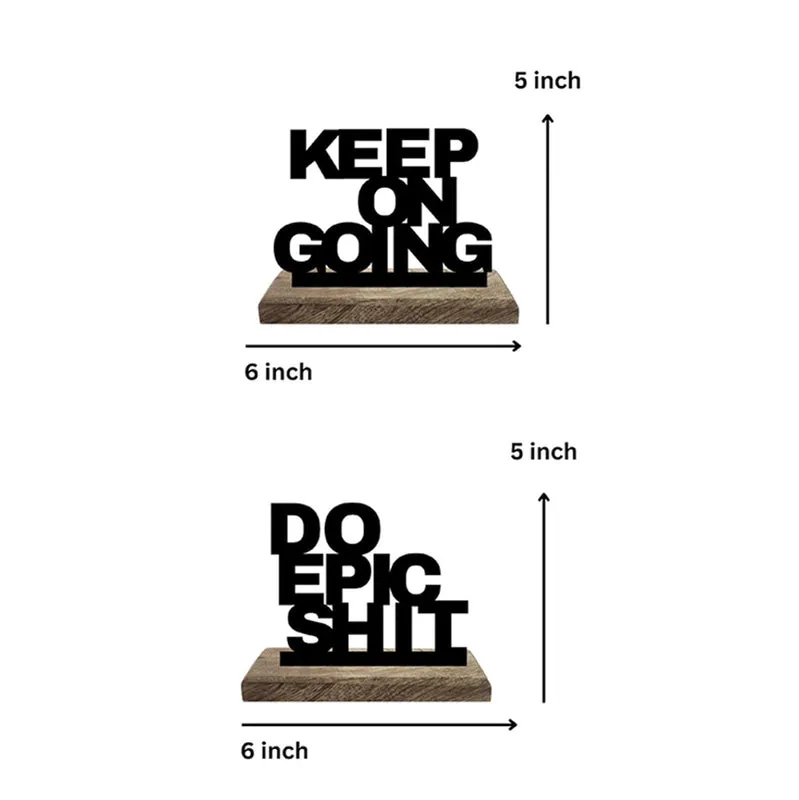 Epic Endeavors Typography Showpiece - Set Of Two media 7