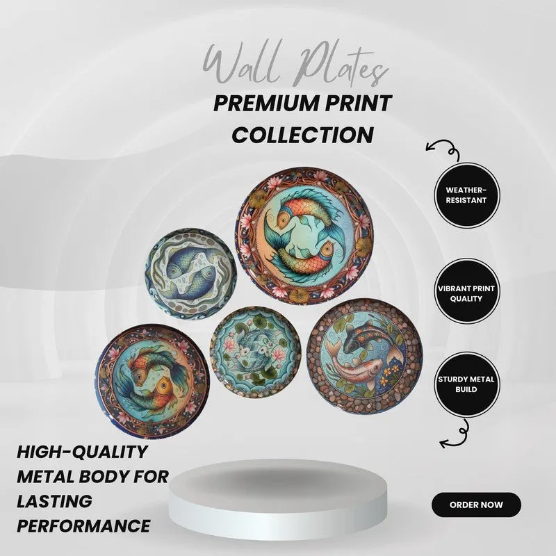 Azure Coastline Wall Plates - Set of Five media 7