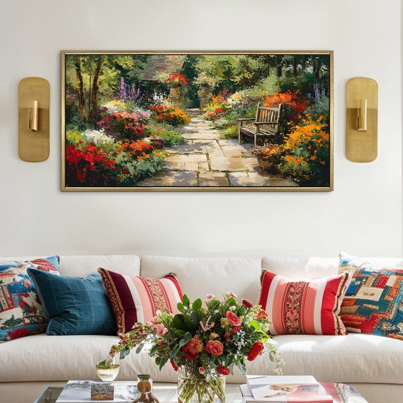 Calm Retreat Canvas Wall Painting With Frame