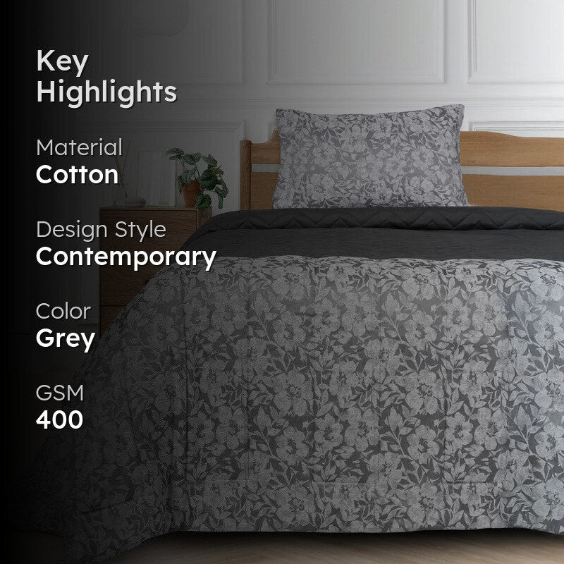 Grey Kanan Reversible Comforter media 2