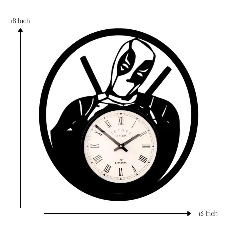 Maskara Steel Analog Wall Clock - Black media 7