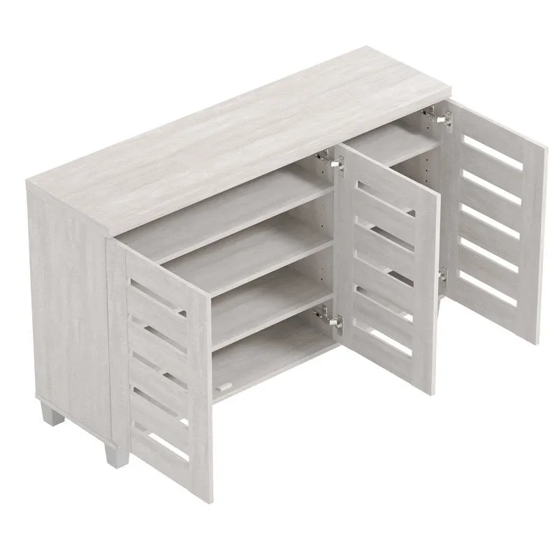 Smart Metal Shoe Rack - White media 7