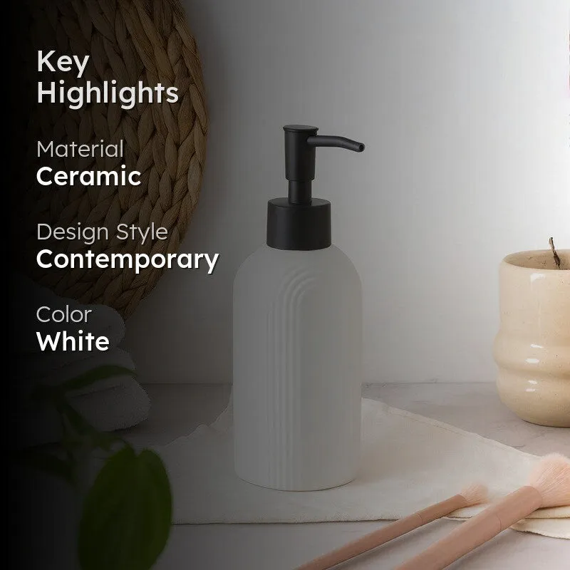 Rioware CalmCurve Liquid Soap Dispenser (300 ML) - White media 2