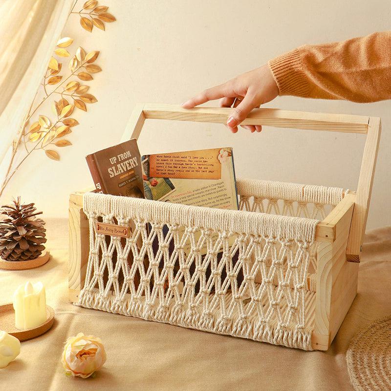 Millie Handcrafted (Metal,Cotton) Storage Basket