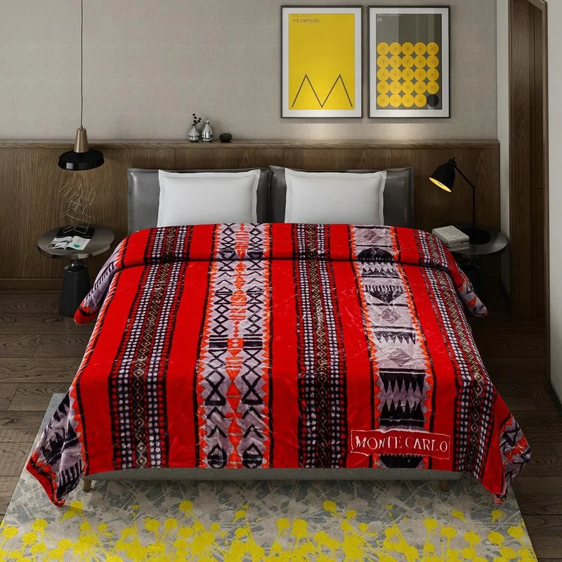 Monte Carlo Crimson Harmony Blanket - 757 GSM media 3
