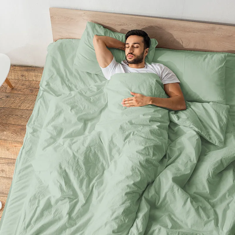 Maison Cotton Duvet Cover (Sage) - 200 TC - 8