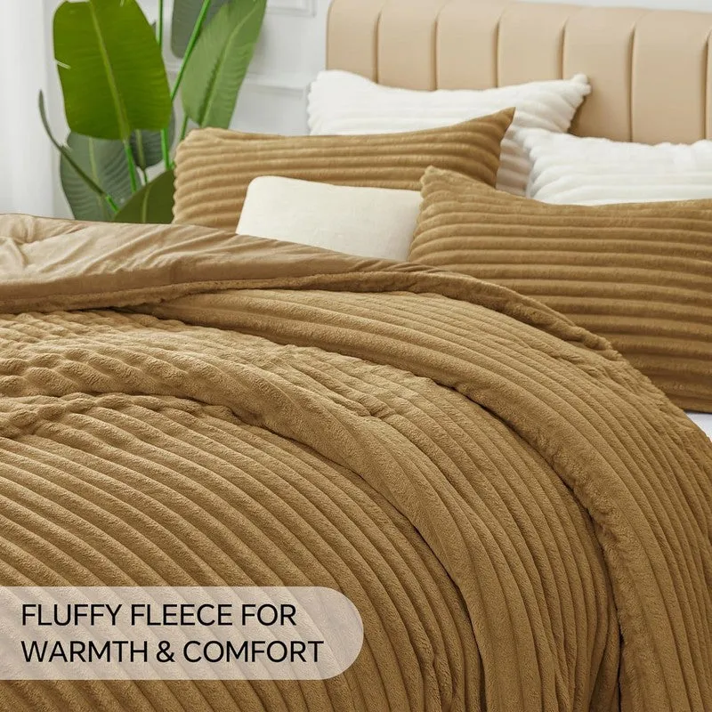 Sleep Scape Faux Fabric Blanket (Brown)- 300 GSM media 6