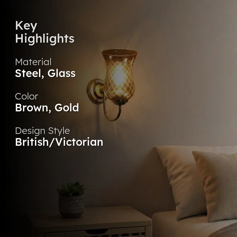 Crystal Lattice Glass Wall Lamp media 2