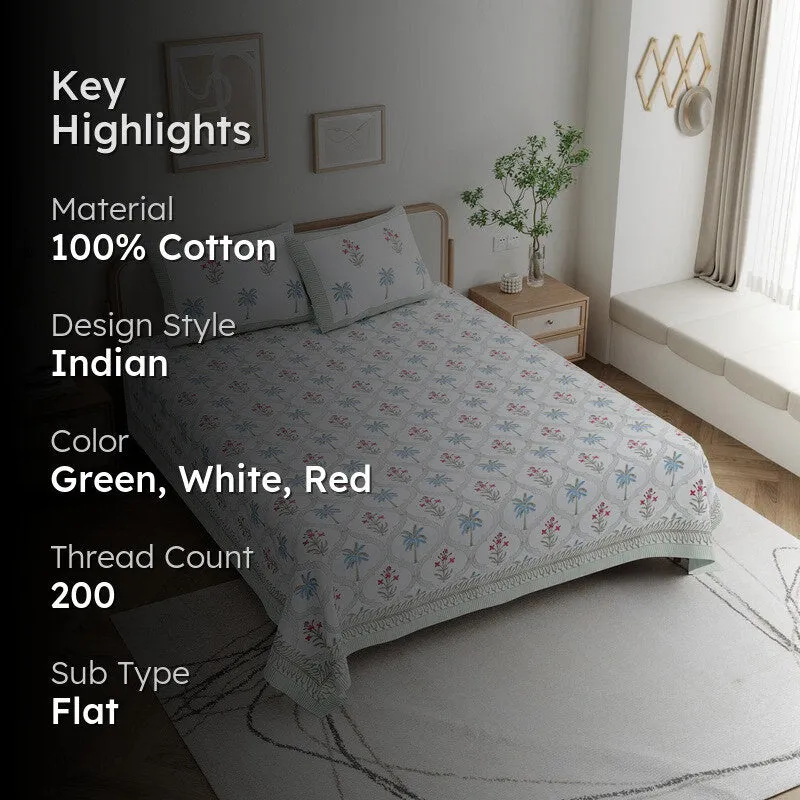NrityaPhul Cotton Bedsheet - 200 TC media 2