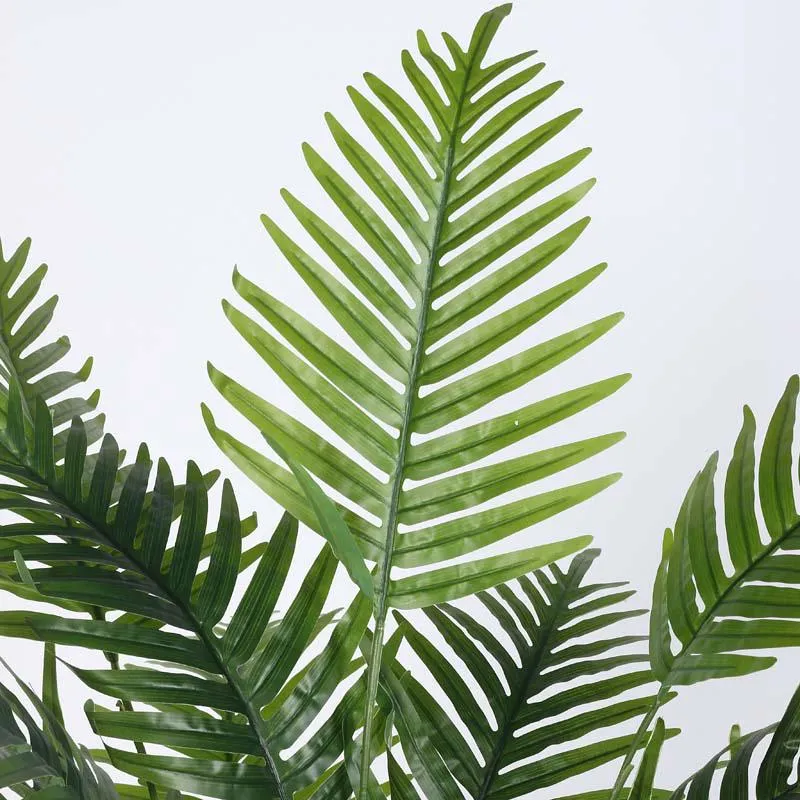 Faux Lush Areca Palm Plant With Black Plastic Pot - 4.4 Feet media 4