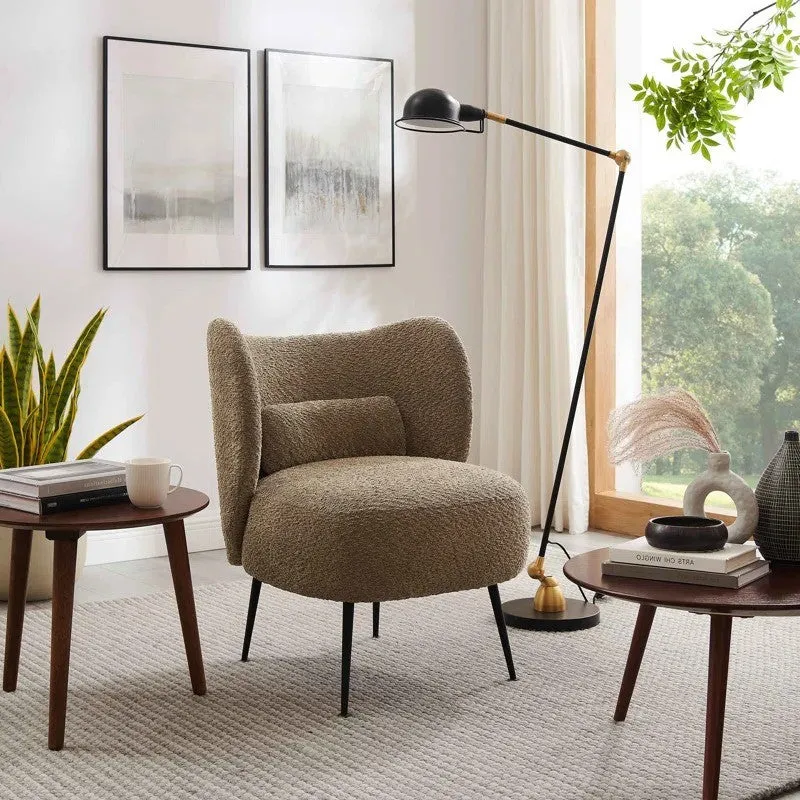 Modvyn Neem Wood Accent Chair - Light Brown media 4