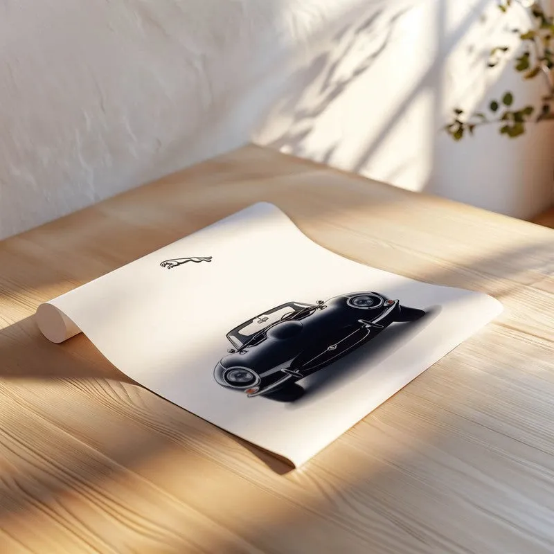 Jaguar Elegance Wall Poster - Black media 6