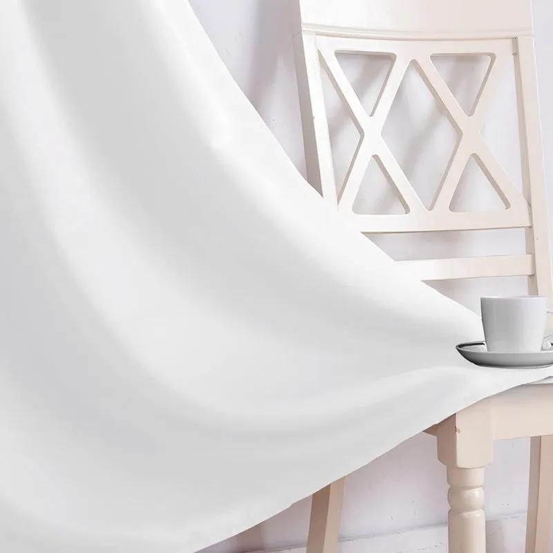 Noir Double Pinch Pleat Blackout Curtain - White media 3