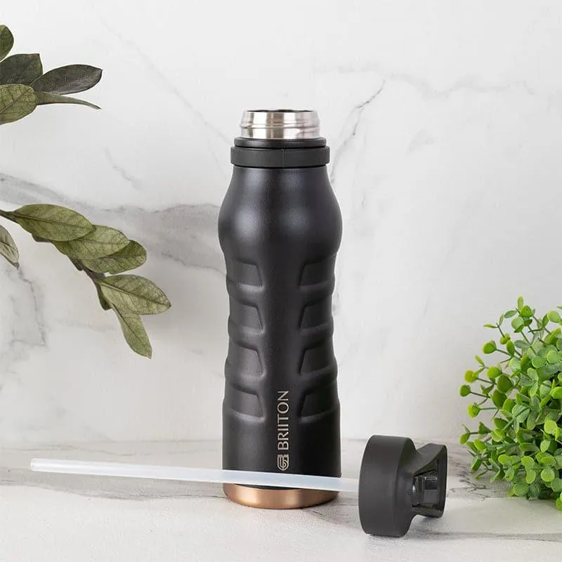 Epiquencher Hot & Cold Thermos Water Bottle (Blue & Black, 750 mL Each) - Set Of Two media 3
