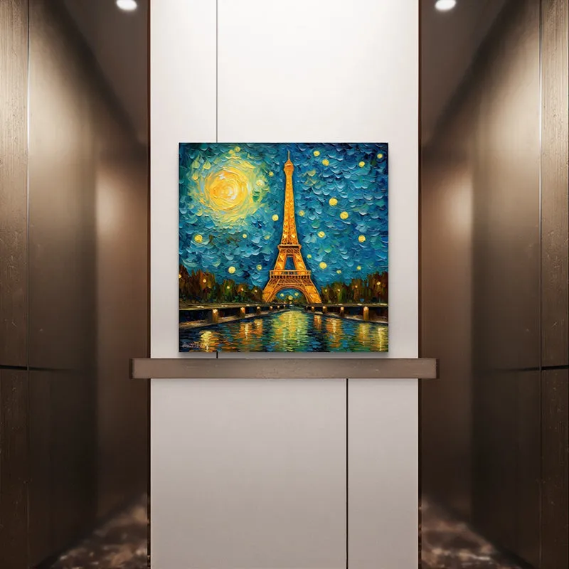 Sparklers & Eiffel Wall Painting media 3