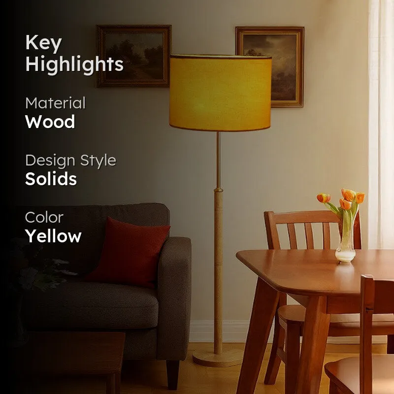 Twilight Wooden Floor Lamp - Yellow media 2