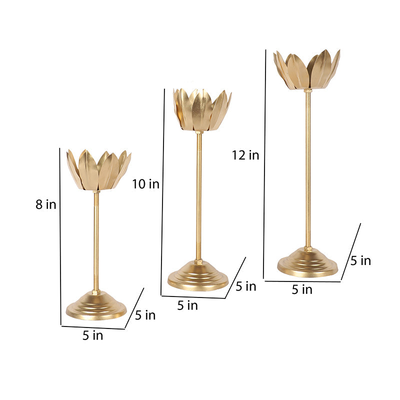 Lotus Lumière Candle Holder - Set Of Three media 6