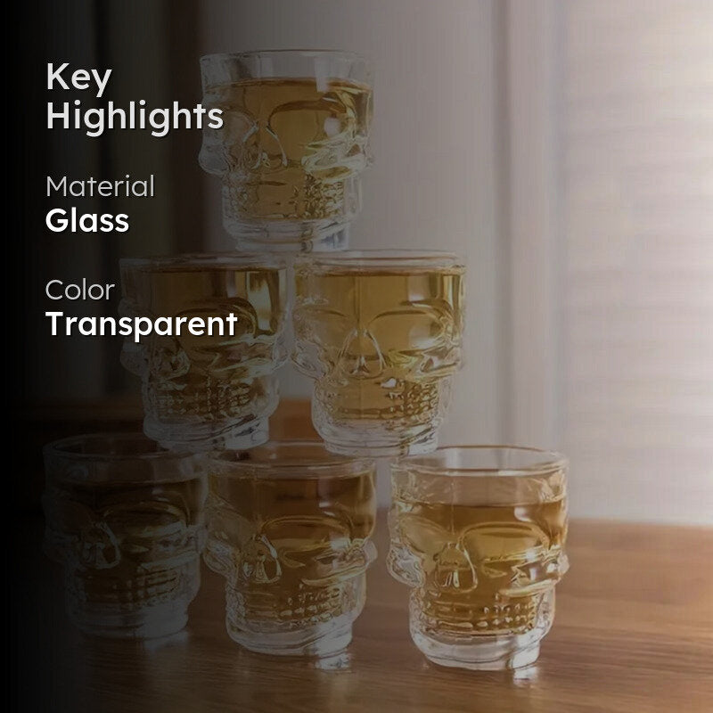 Skull Shot Glass (60 mL) - Set Of Six media 2
