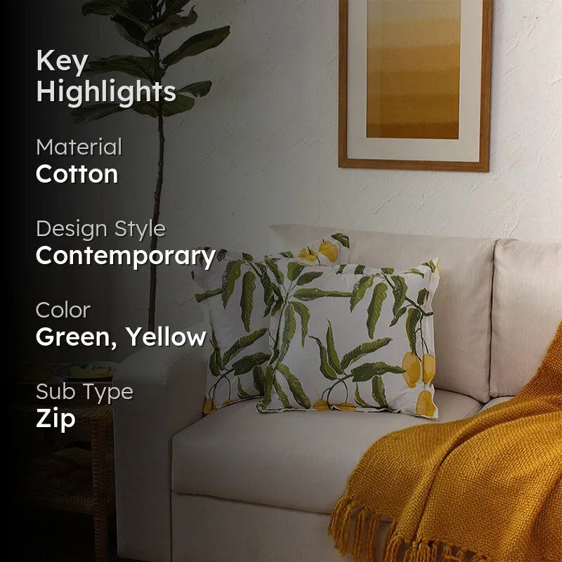 Amra Cushion Cover (Yellow) - Set Of Two media 2