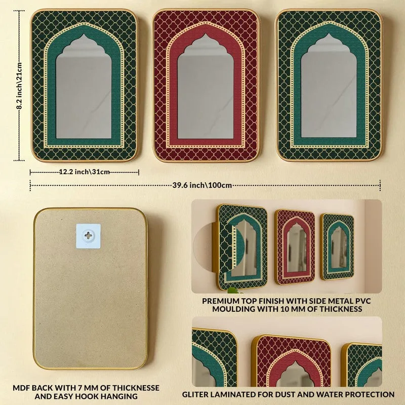 Riwaaz Acrylic Wall Mirrors - Set Of Three media 6