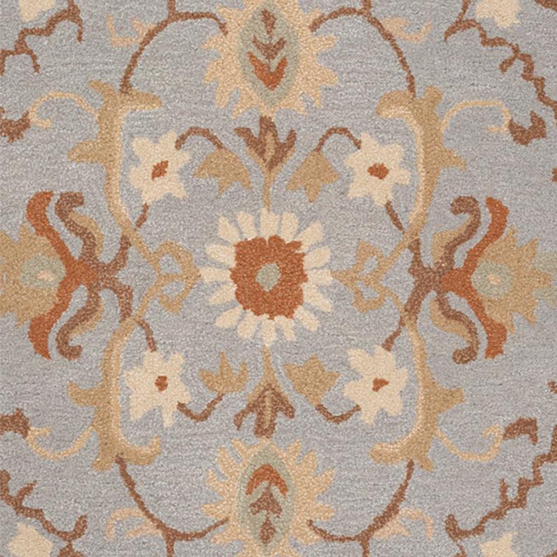 Mithras Ethnic Wool & Nylon Carpet - Grey & Green media 8