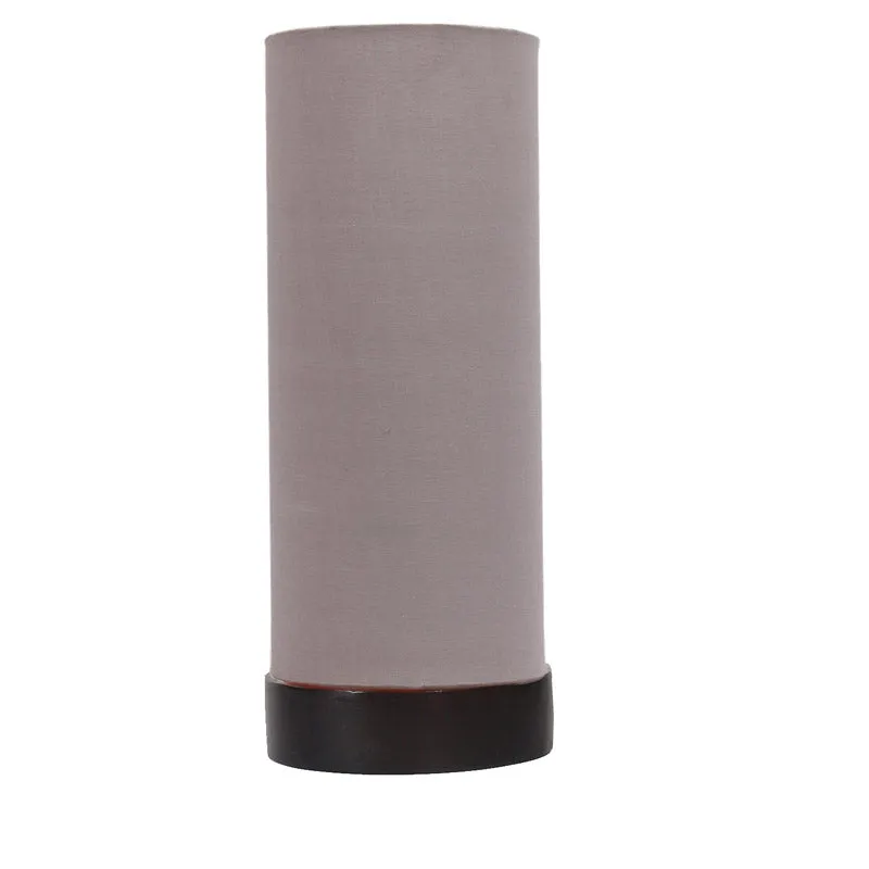 Mirza Tower Wooden Table Lamp - Grey,Brown media 4