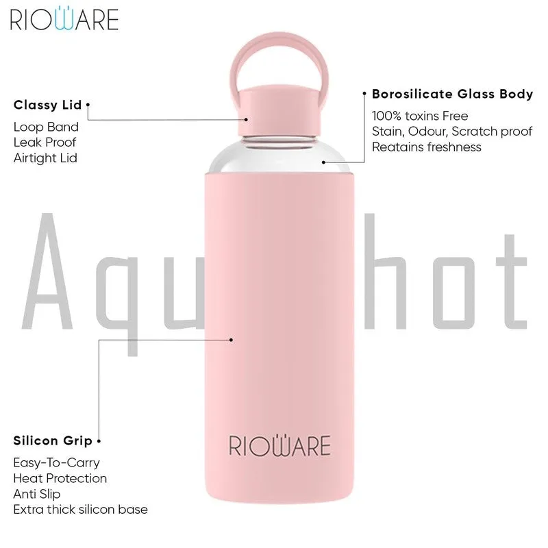 Rioware UrbanSip Minimal Bottle (Black, Pink, 750 mL Each) - Set Of Two media 4